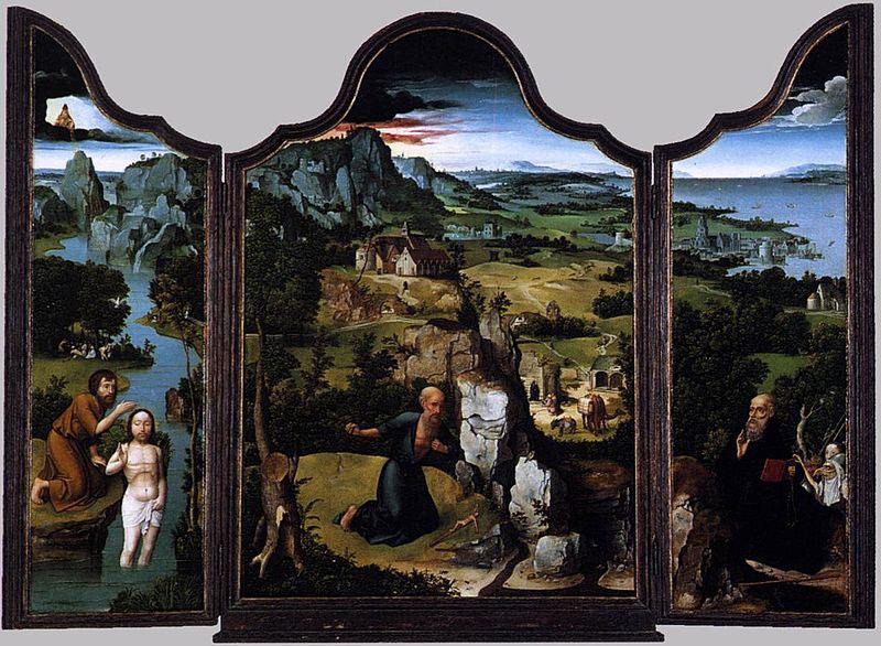 Joachim Patinir Triptych oil painting picture